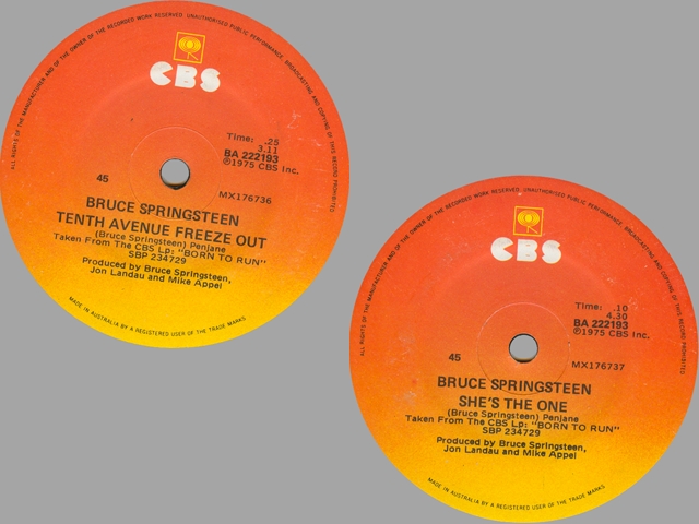 Bruce Springsteen - 10TH AVENUE FREEZE OUT / SHE'S THE ONE